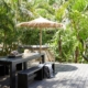Outdoor dining area at The Cottage, The Bower Byron Bay