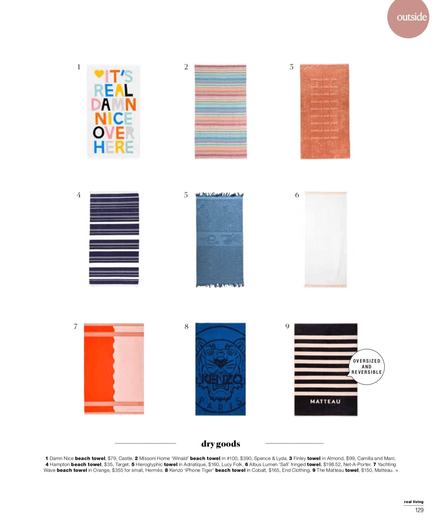 Real Living Magazine pool accessories edit