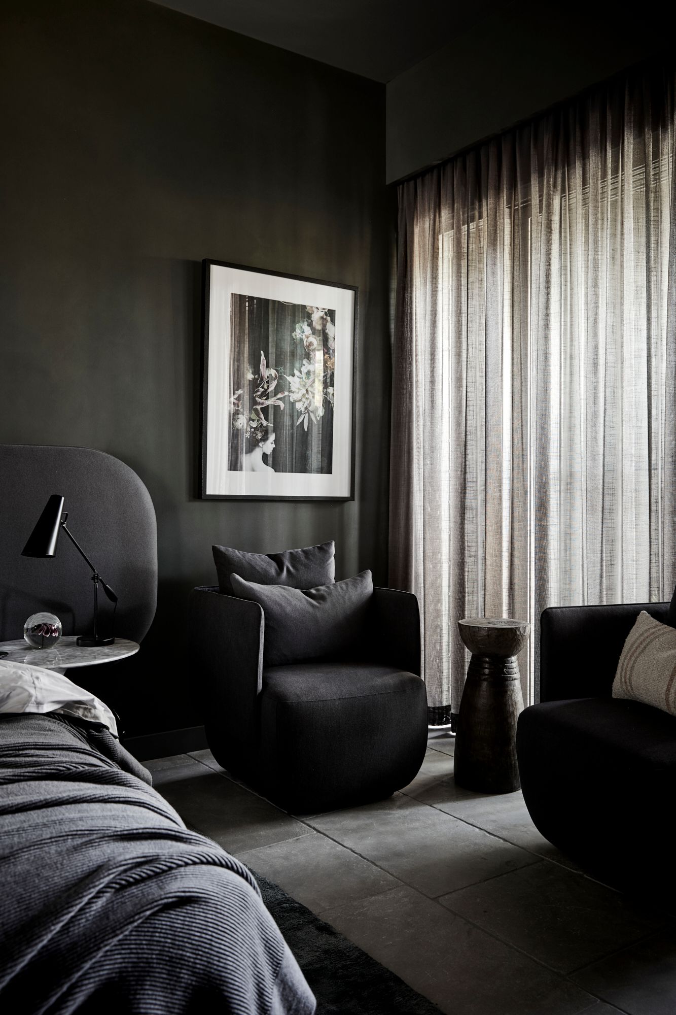 Sitting area in The Bower Deluxe King Rooms