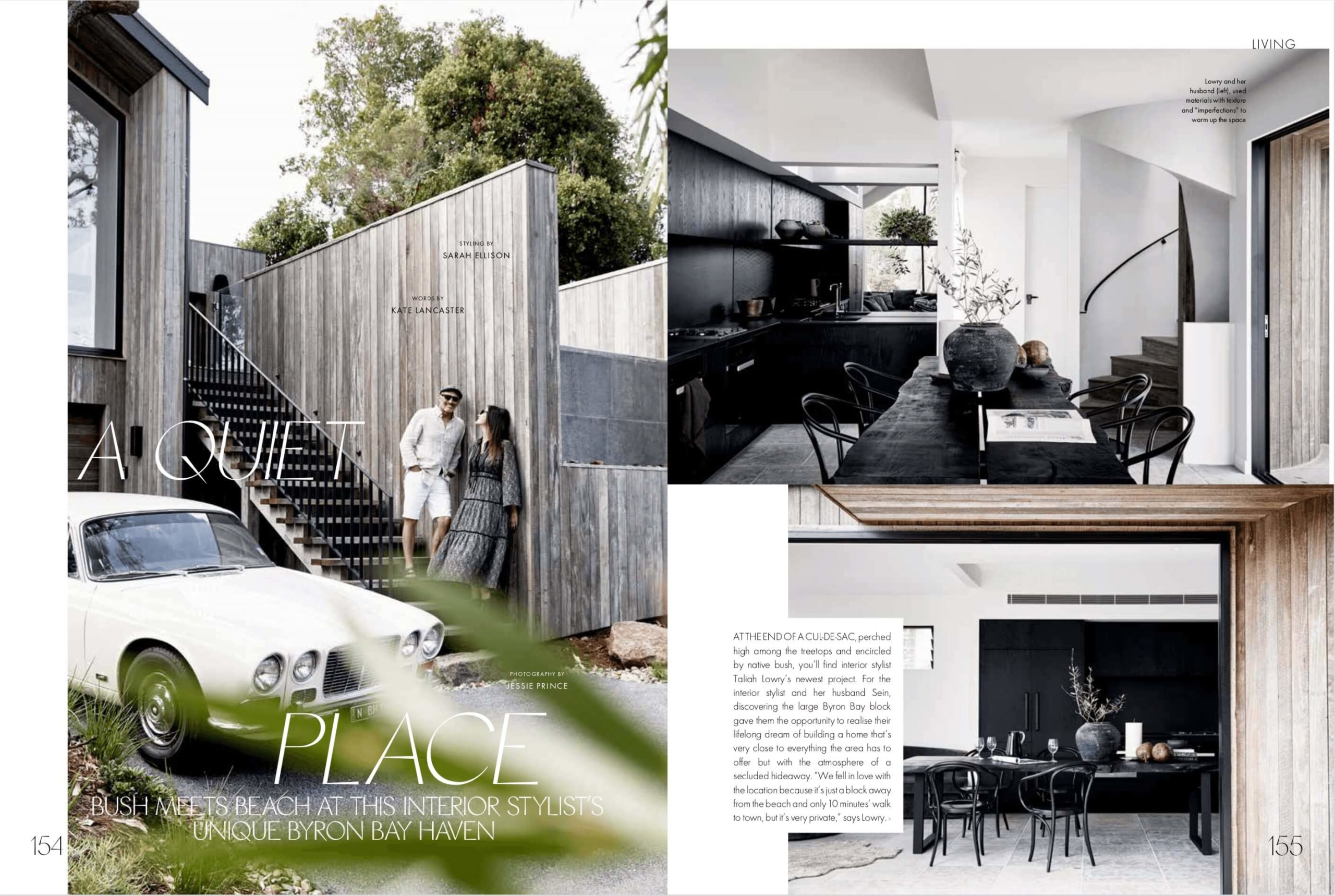 The Cabin, Byron Beach Abodes featured in Elle Magazine