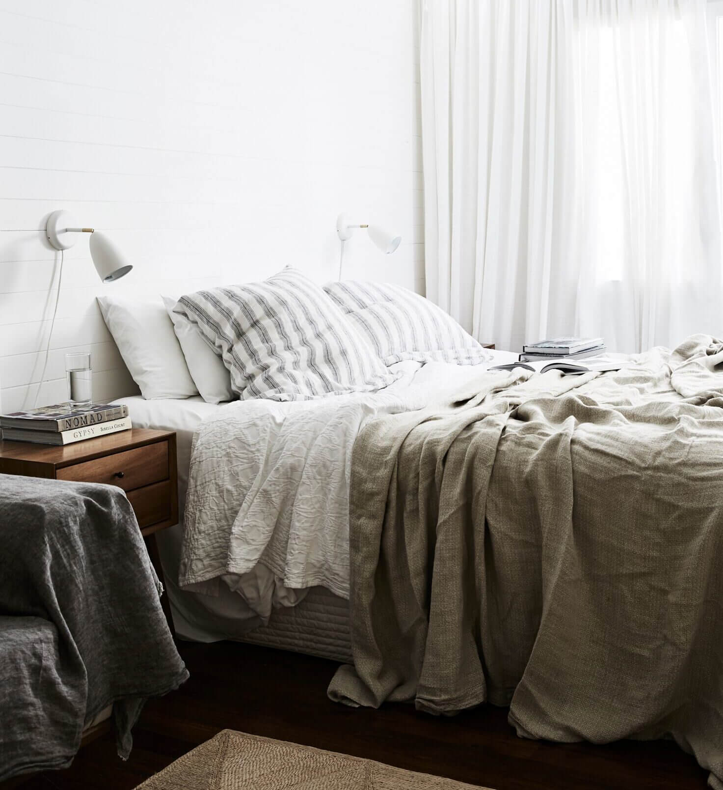 Master bedroom at The Cottage, Byron Beach Abodes