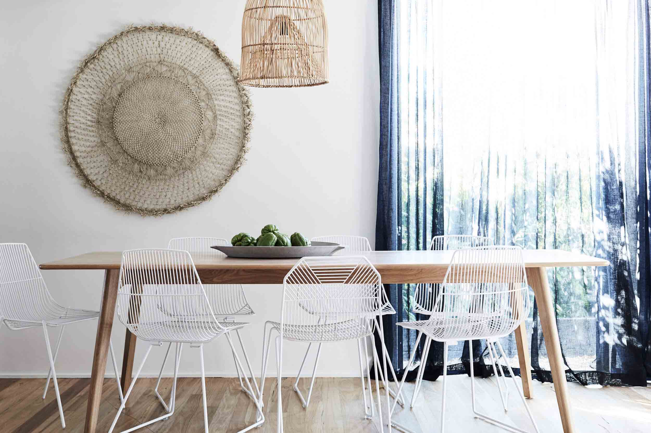 Dining room at Bower House, The Bower Byron Bay