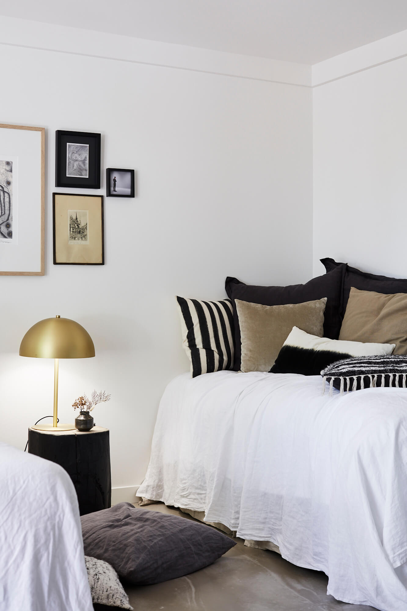 Cushion covered daybed at the Bower Suites, The Bower Byron Bay hotel