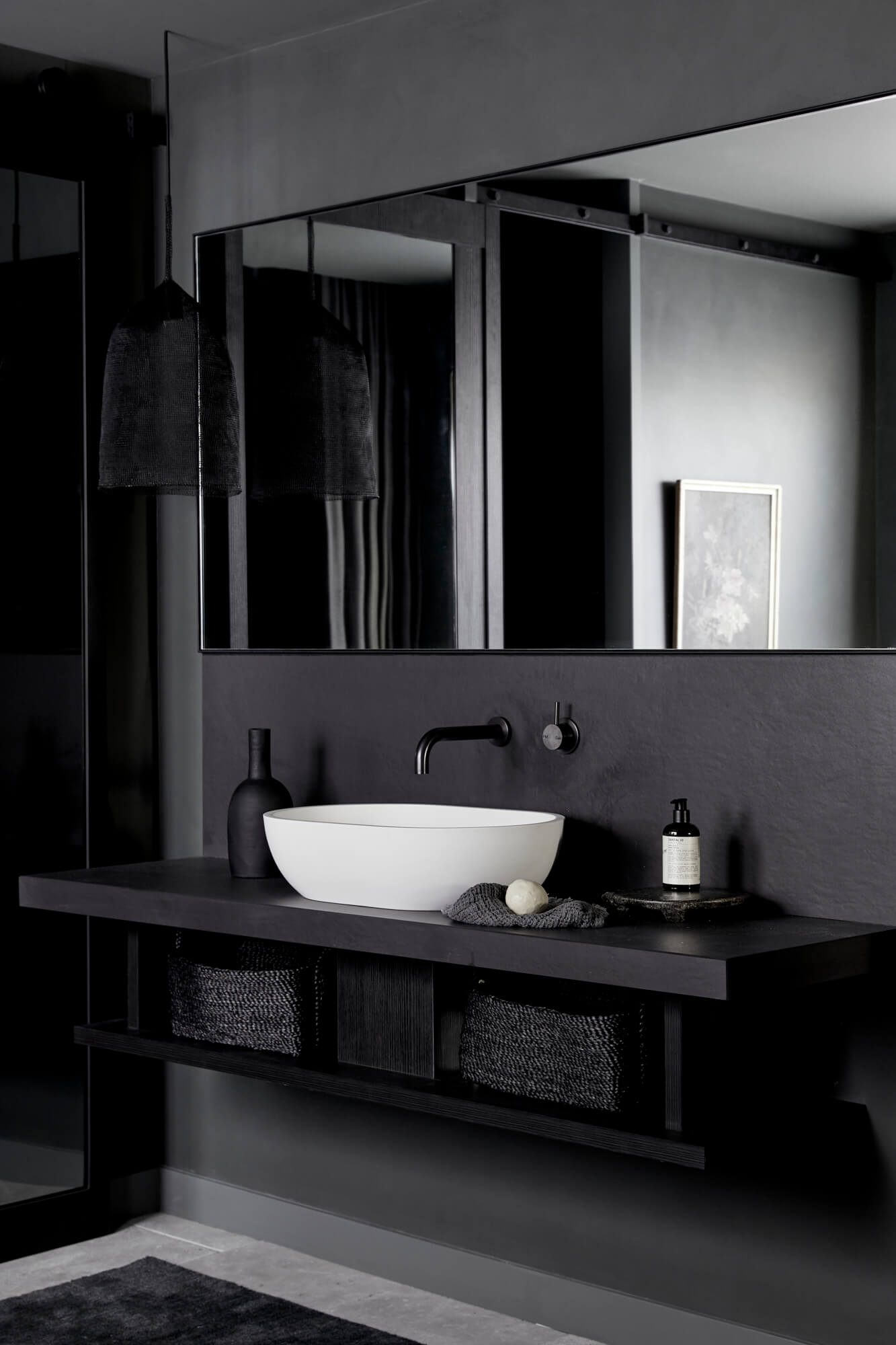 Custom joinery in the ensuite of the Bower Studios, The Bower Byron Bay hotel