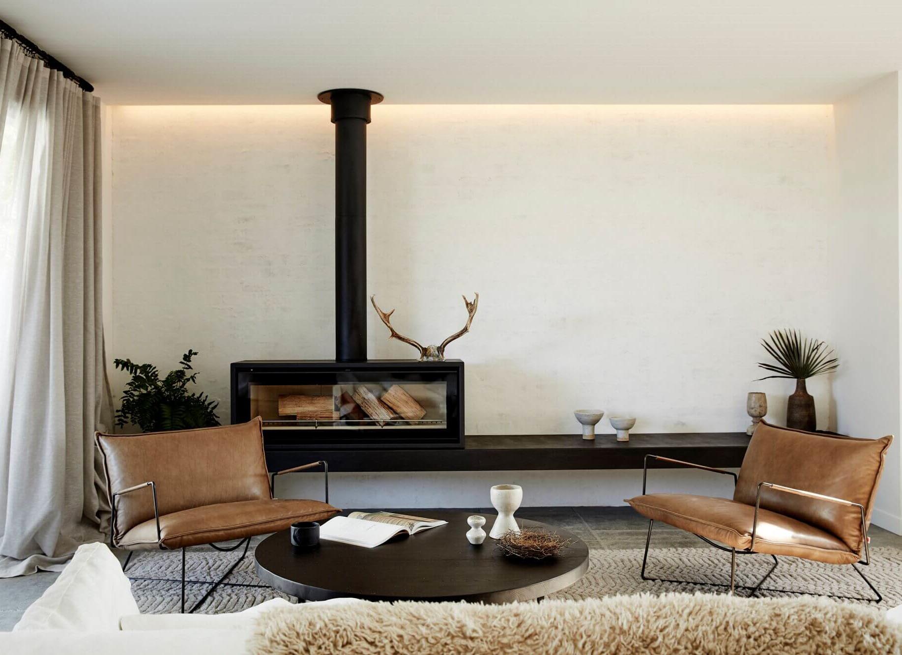 Lounge room at The Lodge, Byron Beach Abodes